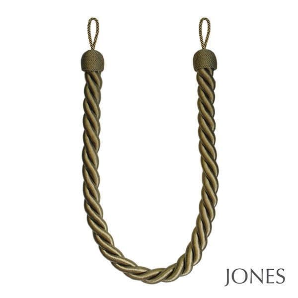 2 OLIVE GREEN Curtain Rope Tiebacks LARGE CHUNKY JUMBO Drape Cable tie